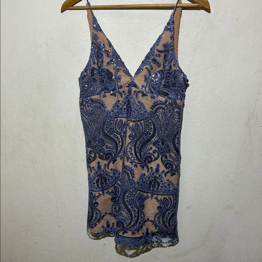 Free People Night Shimmers Mini Dress in size 2